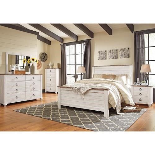 Willowton queen bedroom clearance set